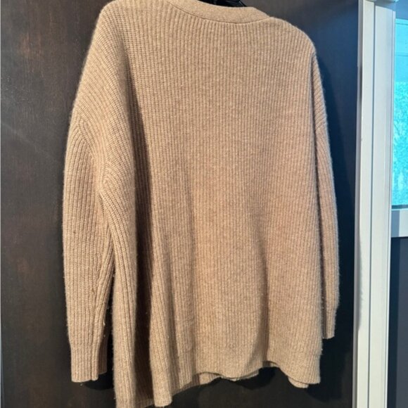 Jenni Kayne Cashmere Cocoon Cardigan Sweater in Sandstone - Picture 11 of 11